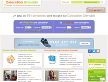 Tablet Screenshot of colocation-grenoble.net